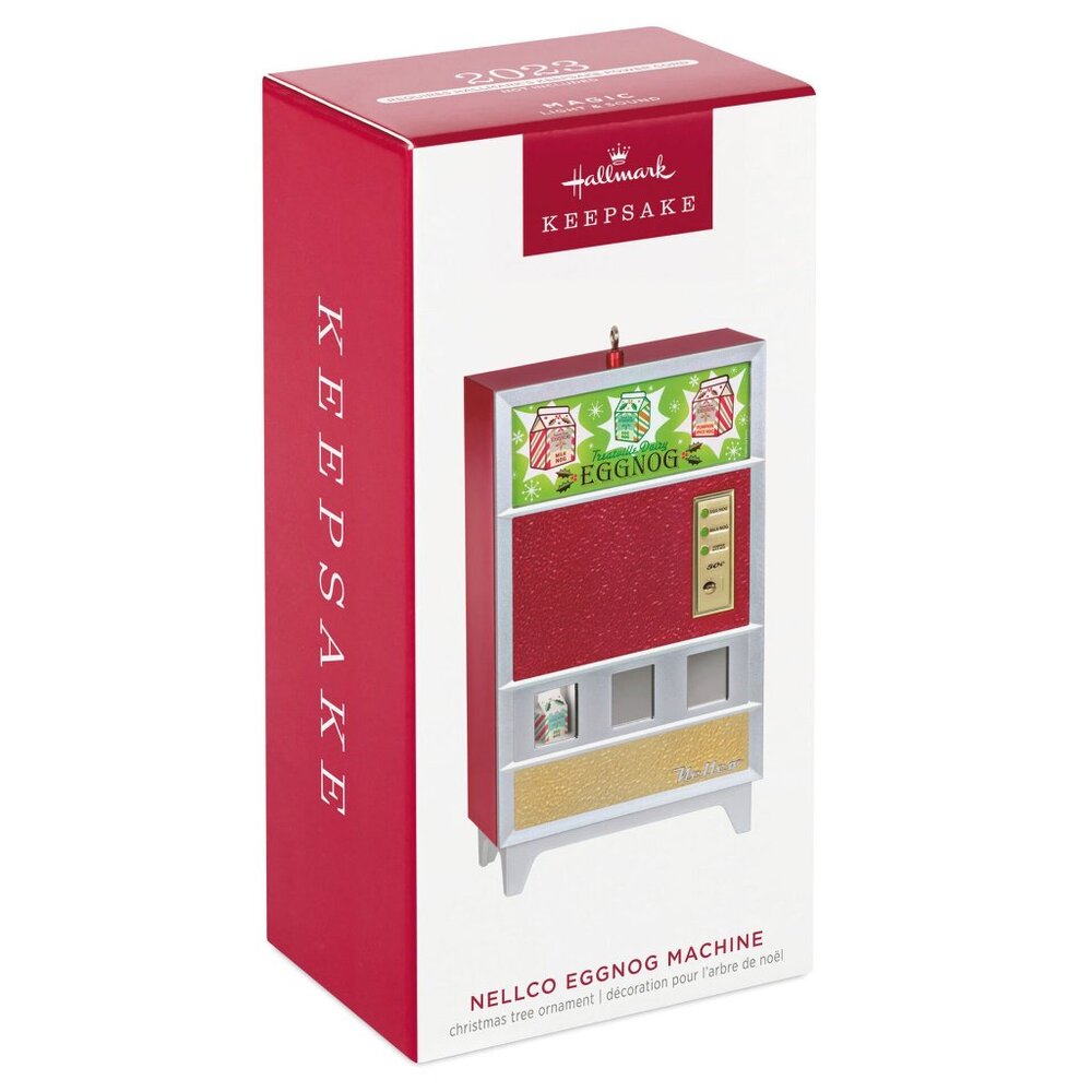 New! Nellco Eggnog Machine Hallmark Keepsake Christmas Ornament 2023 Vending